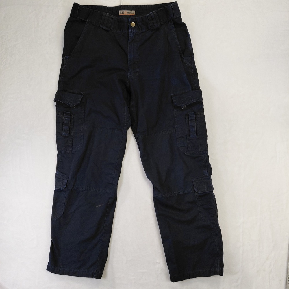 5.11 Tactical Mens Navy Blue Ripstop Cargo Pants‎ Utility Workwear 33x30